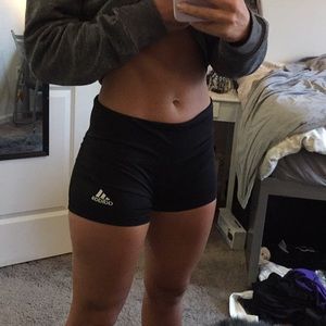 Black Adidas workout spandex